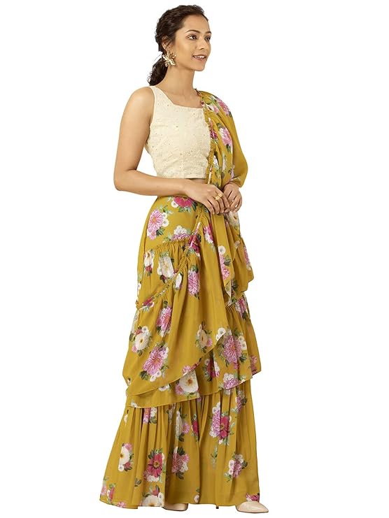 Indya Georgette Wrap Skirt